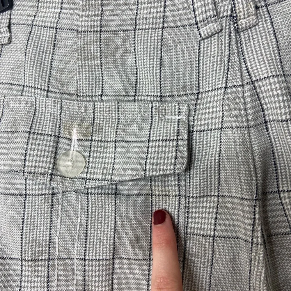 VANS men’s gray black white plaid paisley multi pocket lightweight‎ shorts 28
